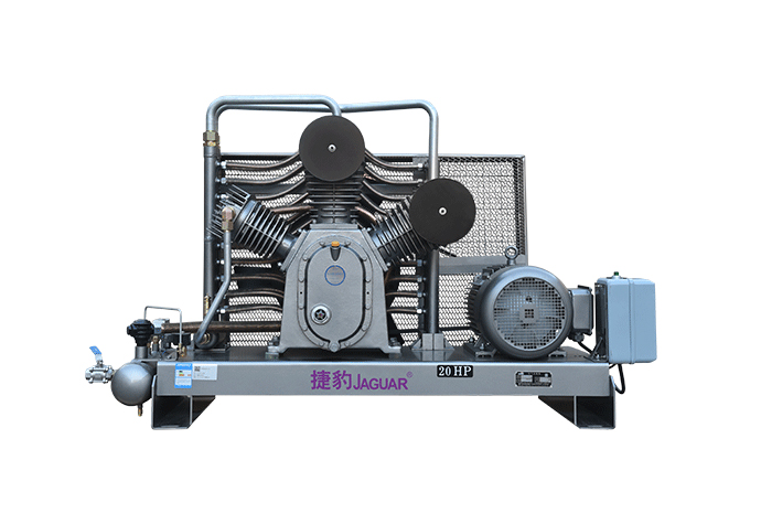 捷豹風冷卻二級壓縮12.5Bar活塞機